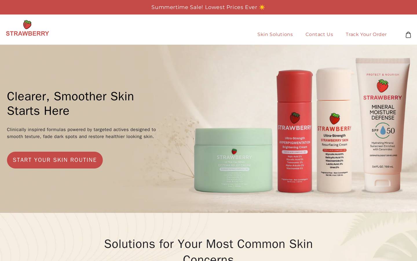 Trystrawberry homepage screenshot