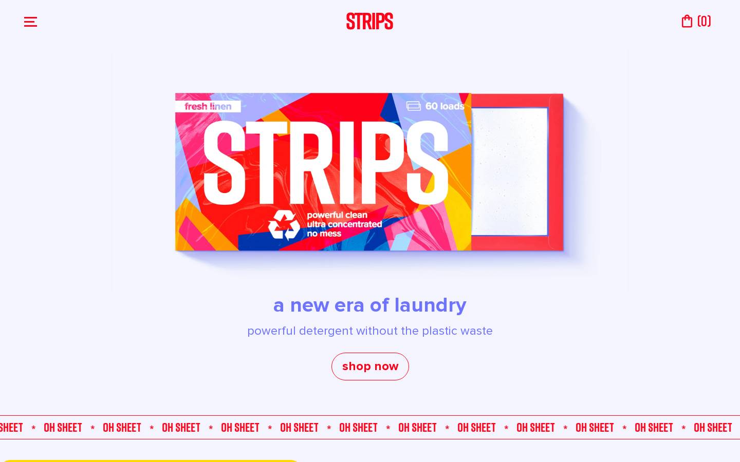 trystrips.com homepage screenshot