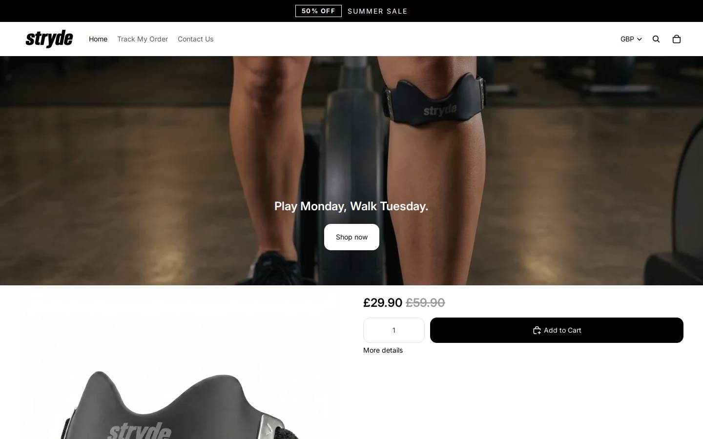 trystryde.com homepage screenshot