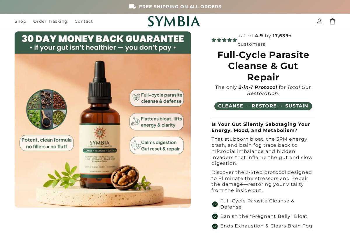 trysymbia.com homepage screenshot
