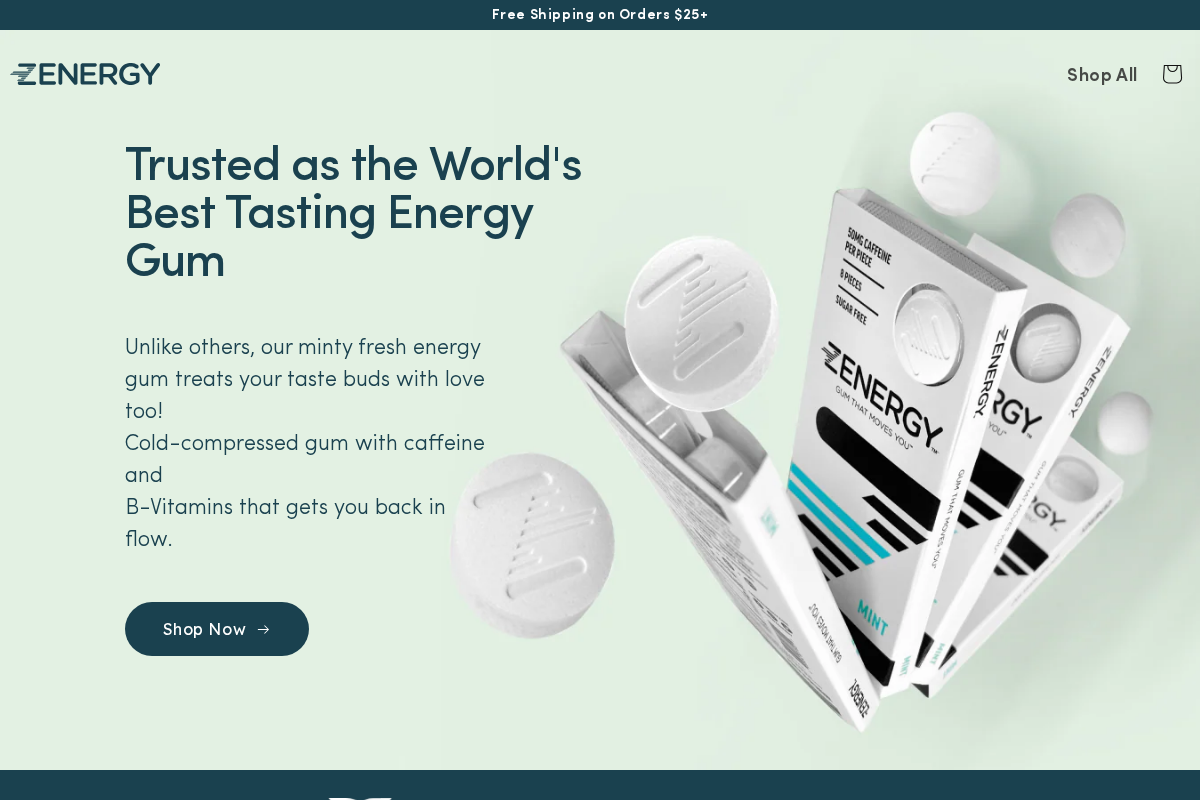 ZENERGY USA homepage screenshot