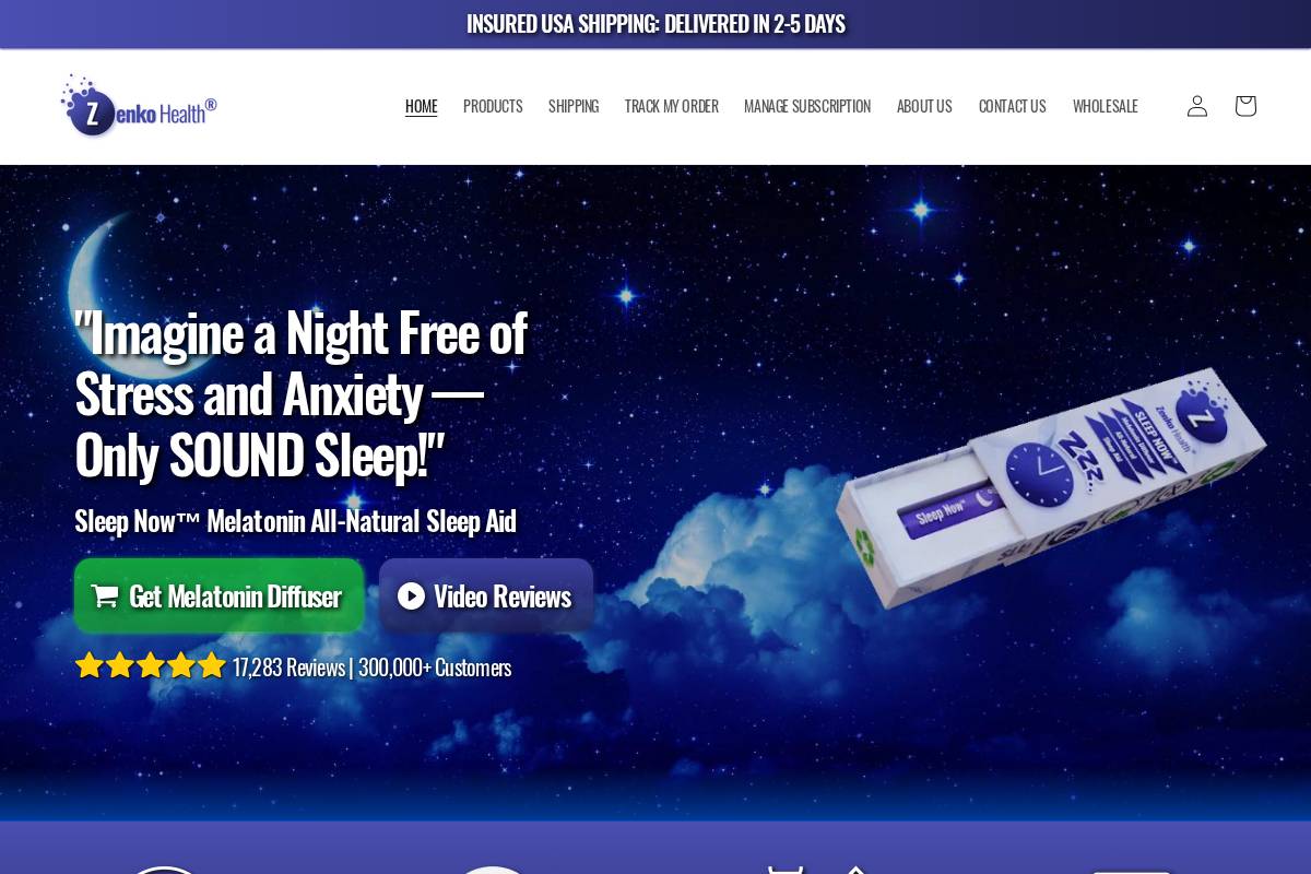 tryzenkohealth.com homepage screenshot