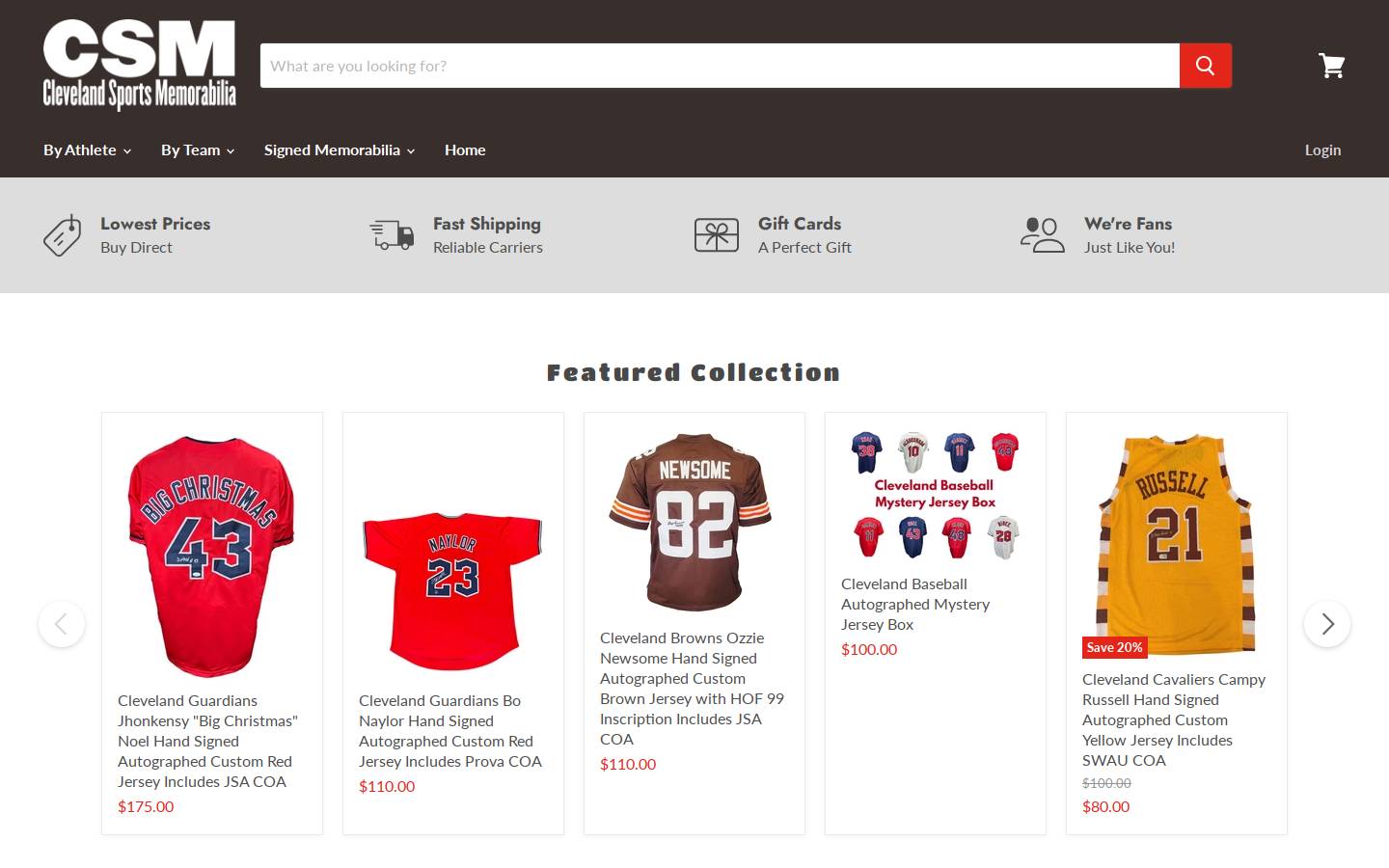 tsecleveland.com homepage screenshot