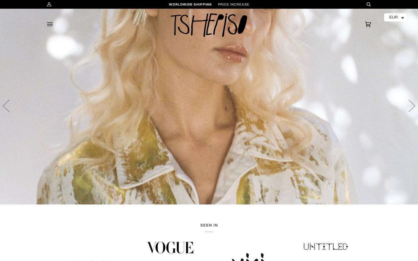 tshepiso.shop homepage screenshot
