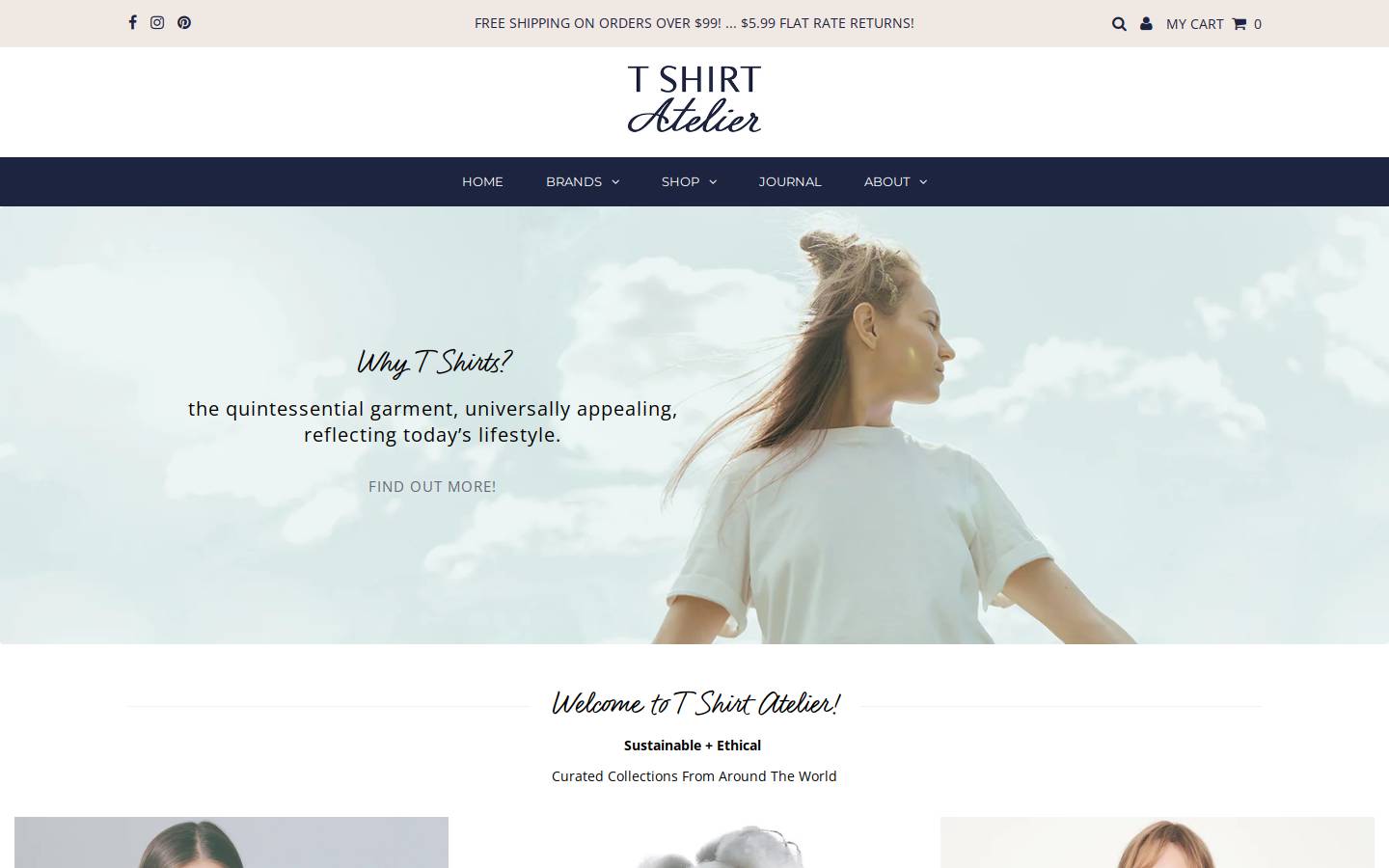 tshirtatelier.com homepage screenshot