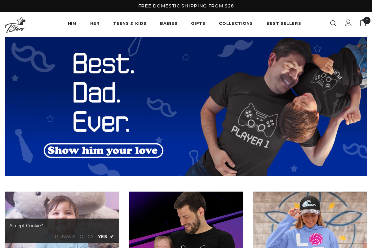 Tstars homepage screenshot