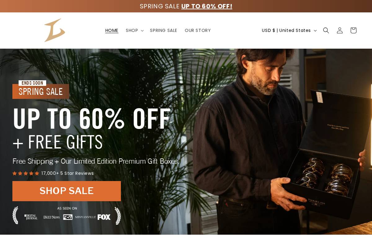 Tsukiglass homepage screenshot
