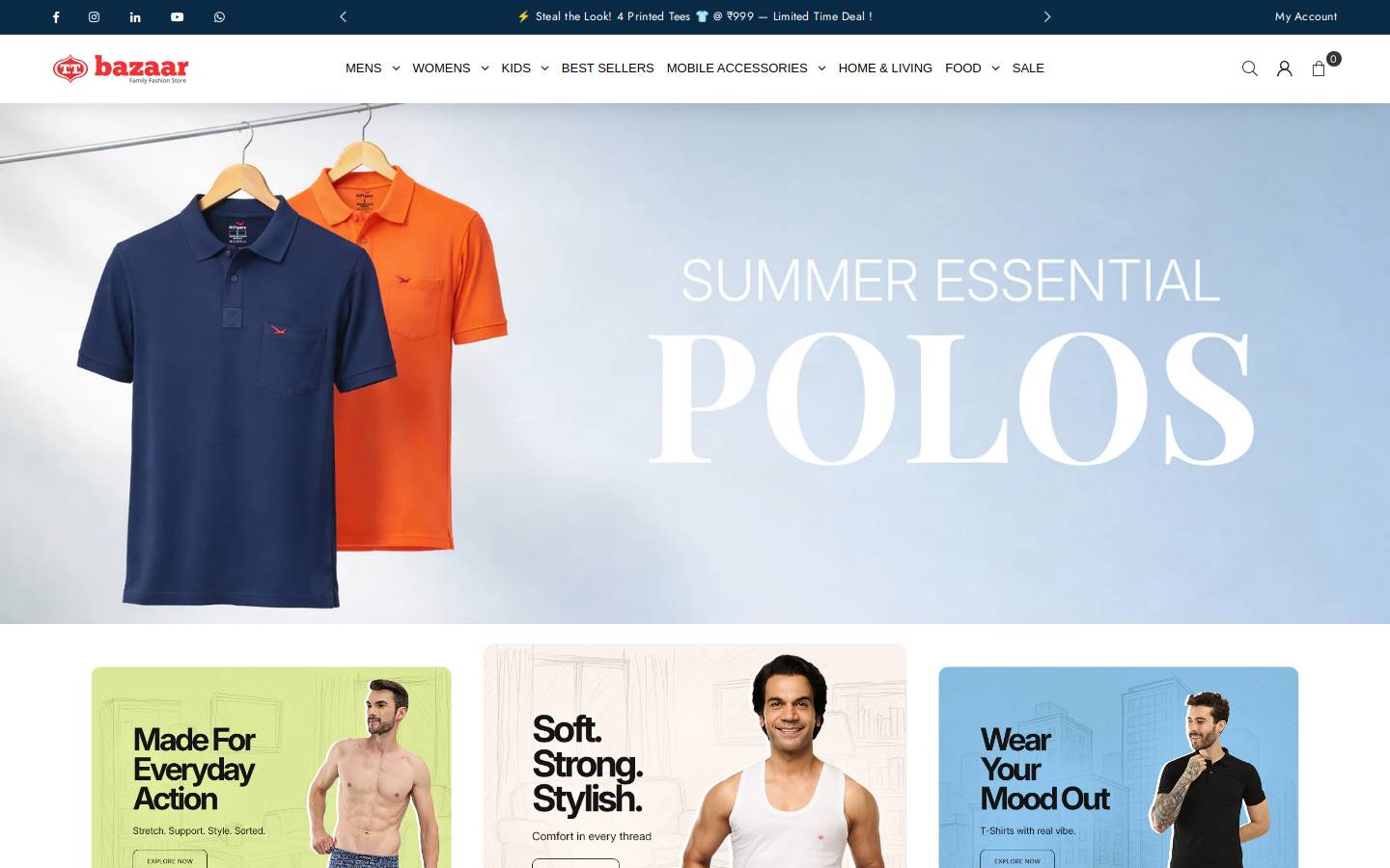 ttbazaar.com homepage screenshot