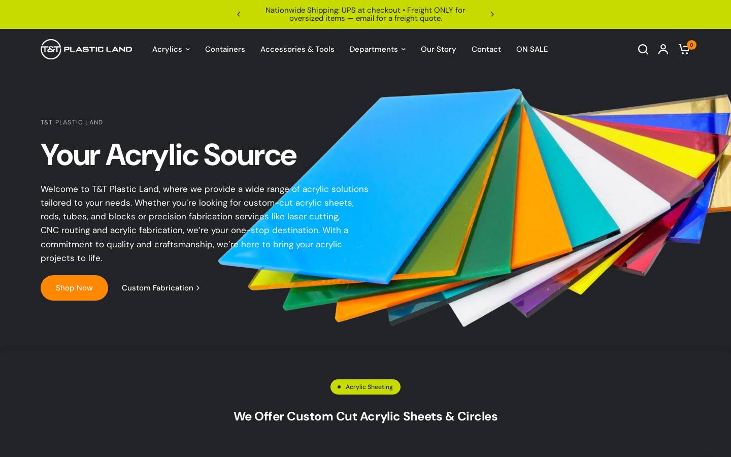 ttplasticland.com homepage screenshot
