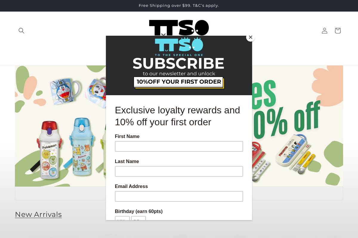 ttso.com.au homepage screenshot