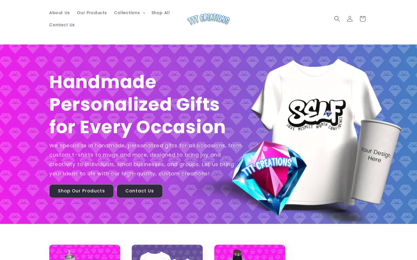 tttcreations.com homepage screenshot