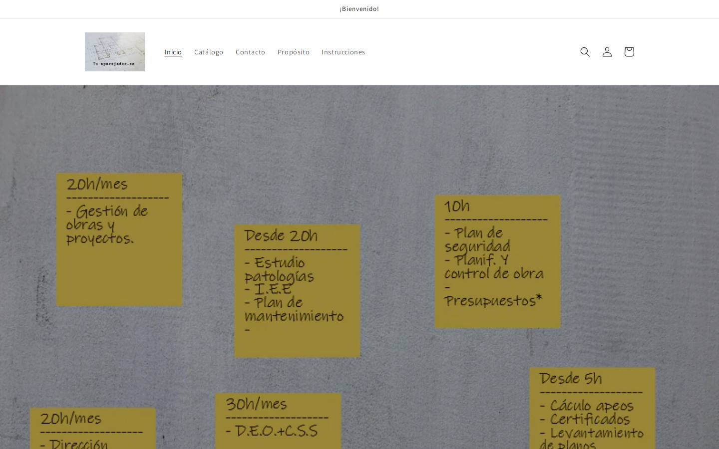 tu-aparejador.es homepage screenshot