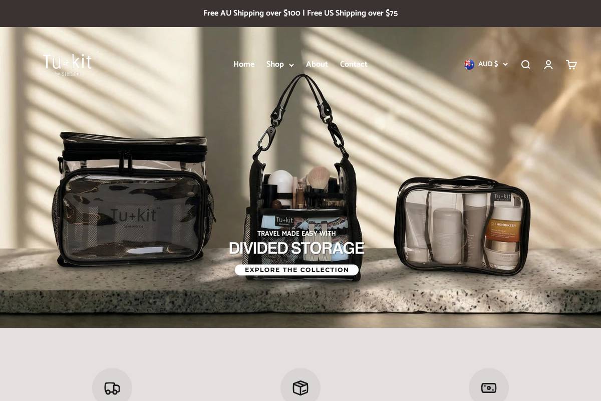 tuandkit.com.au homepage screenshot