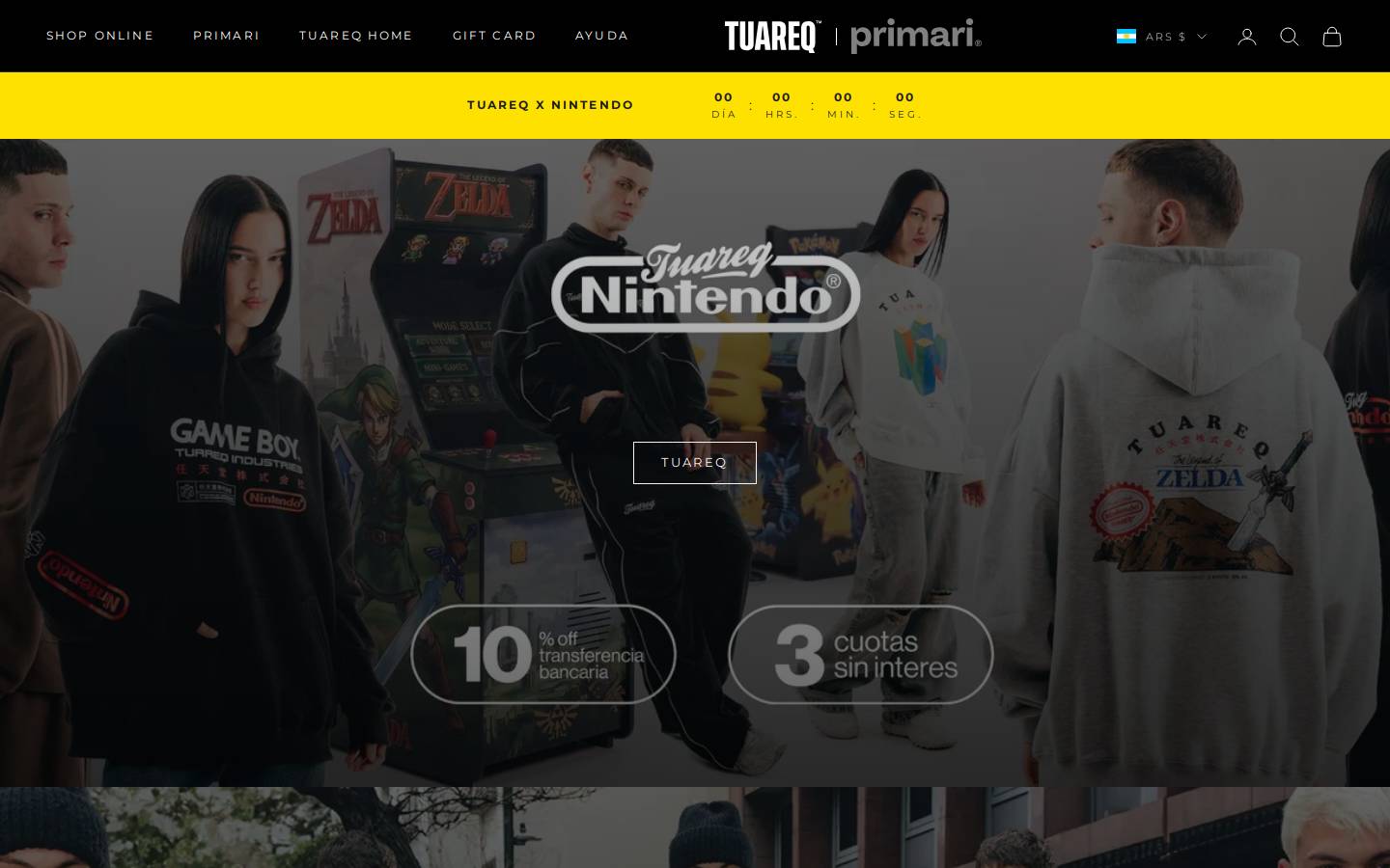 tuareq.com homepage screenshot