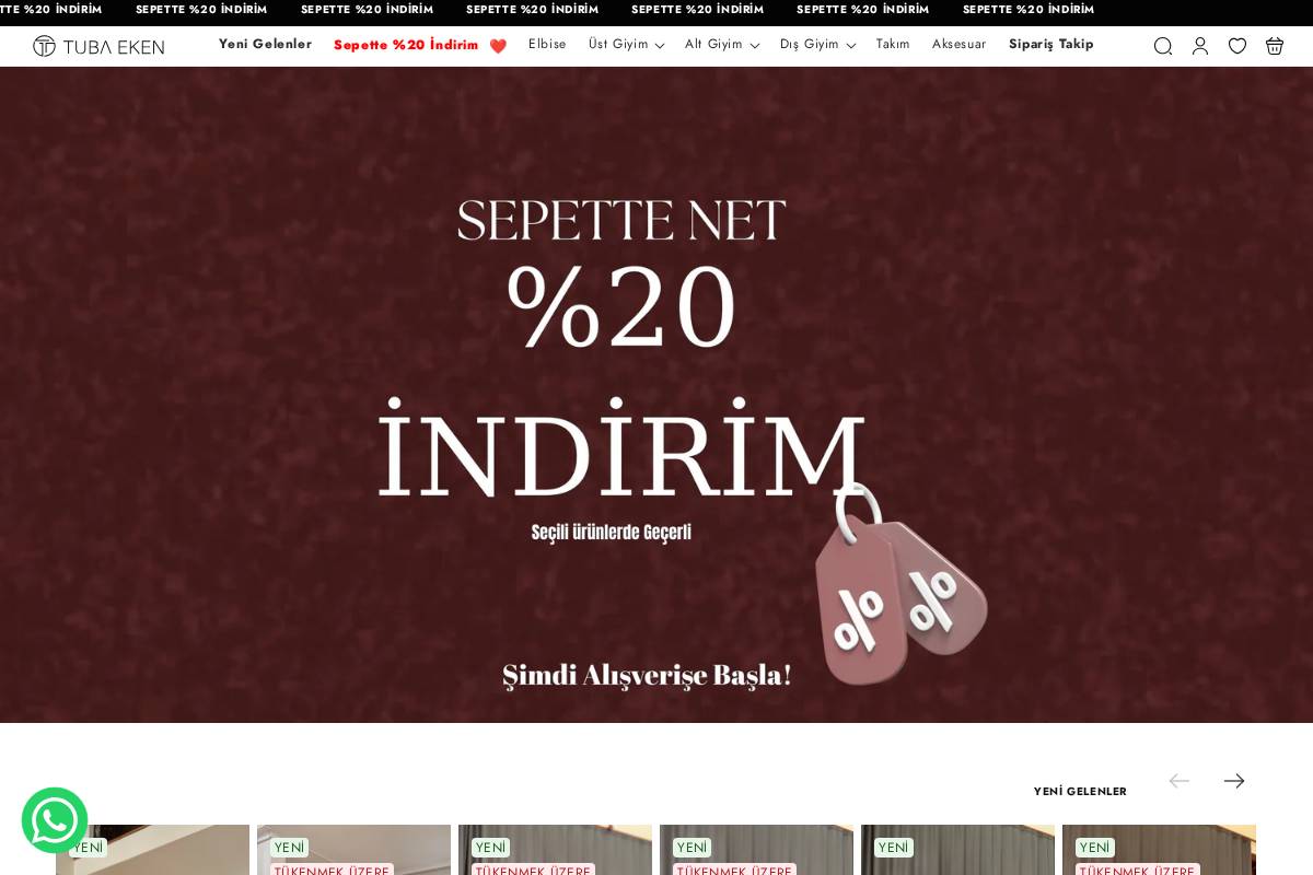 tubaeken.co homepage screenshot
