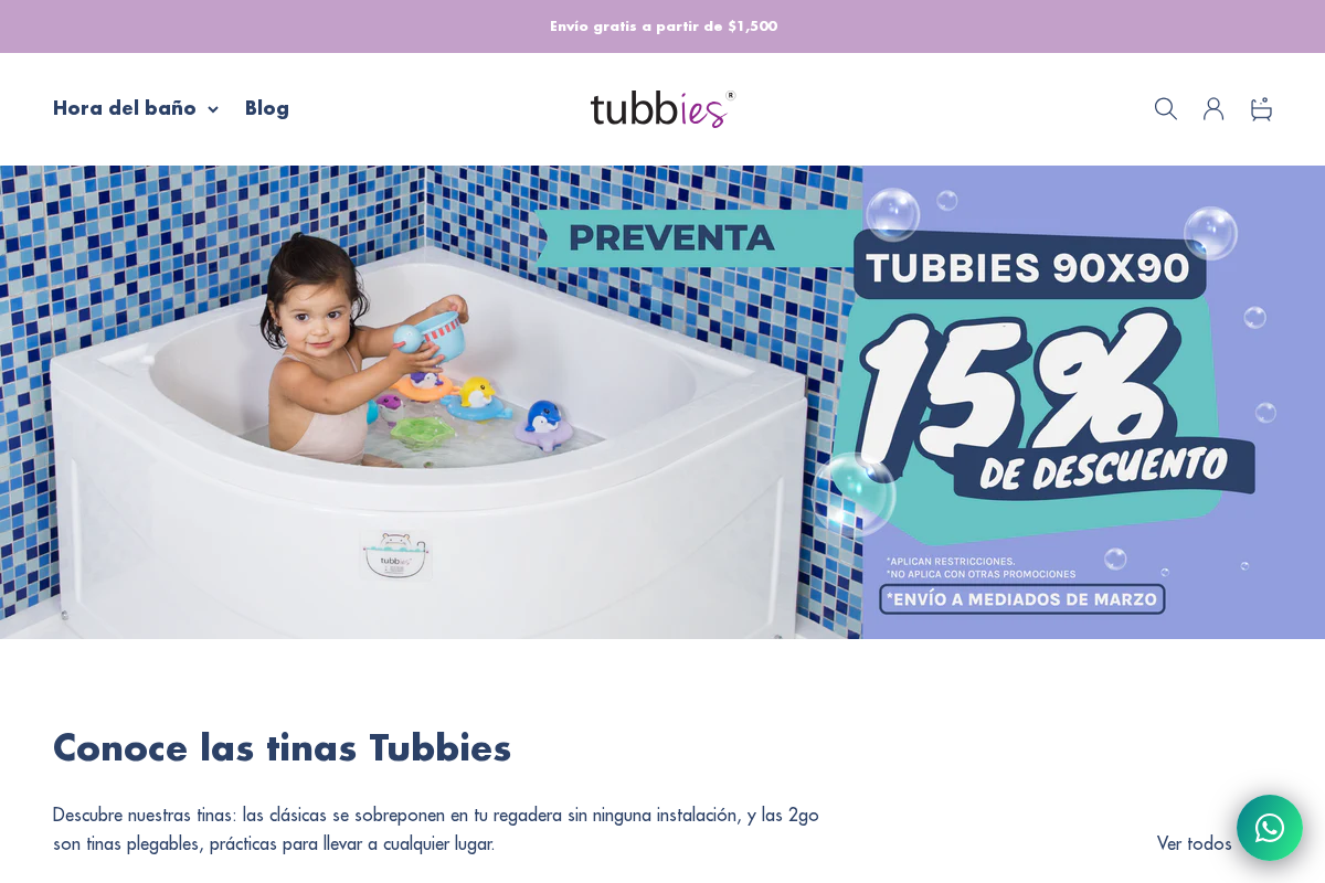 Tubbies homepage screenshot