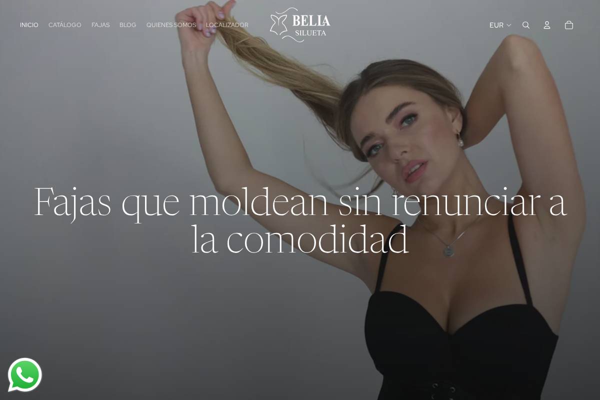 tubellasilueta.com homepage screenshot