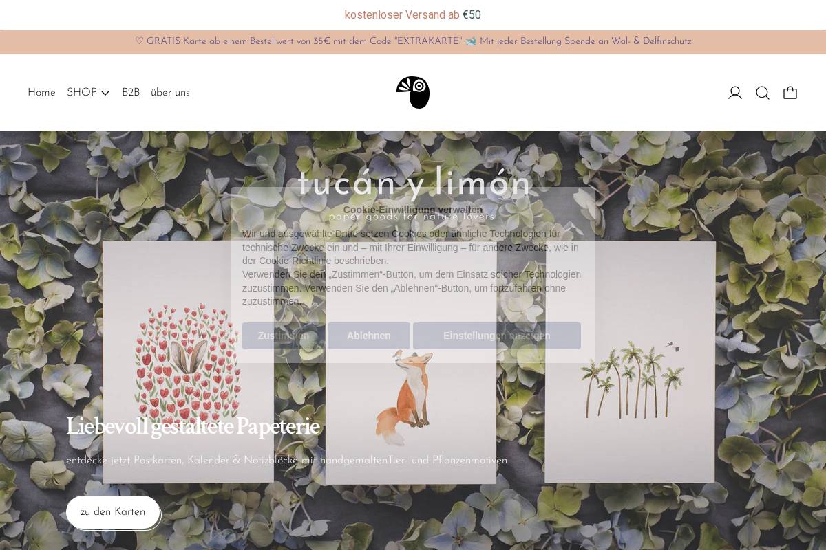 tucanylimon.com homepage screenshot