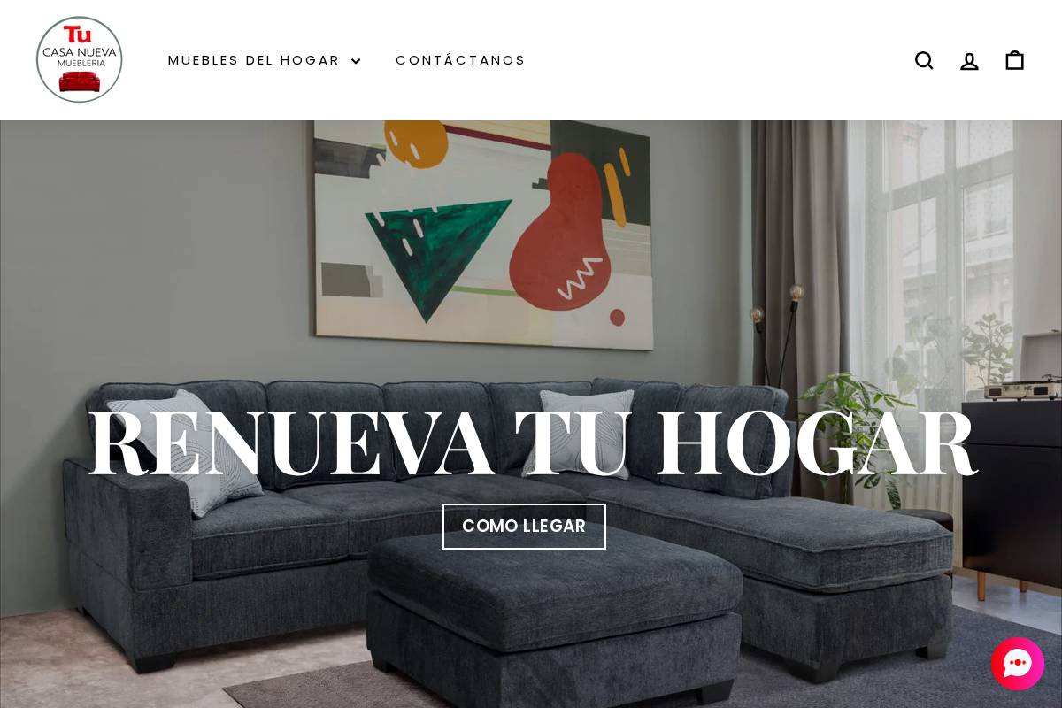 tucasanueva.shop homepage screenshot
