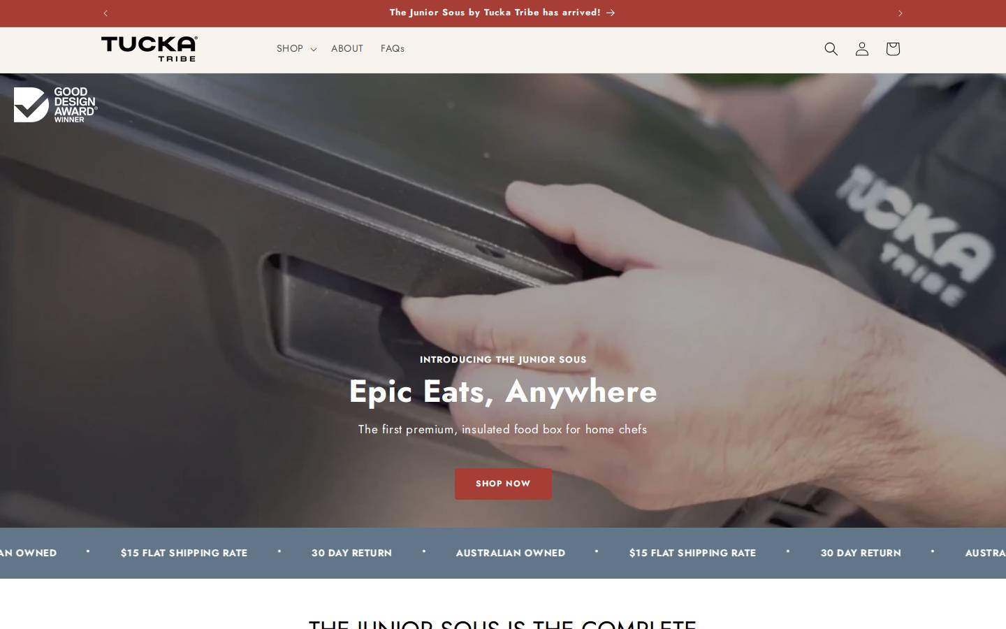 tucka.co homepage screenshot