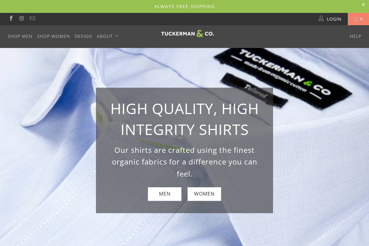 tuckerman.co homepage screenshot