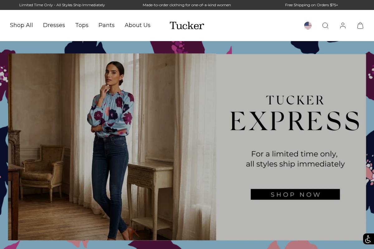 tuckernyc.com homepage screenshot