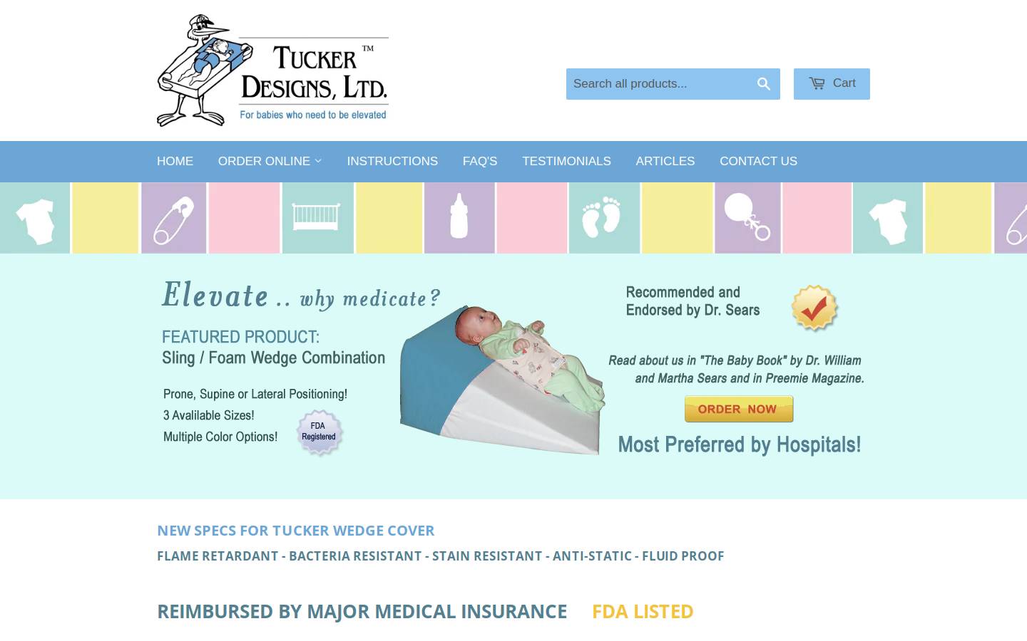 tuckersling.com homepage screenshot