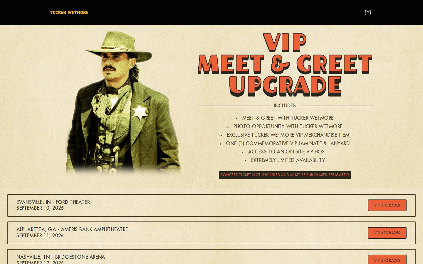 tuckerwetmorevip.store homepage screenshot