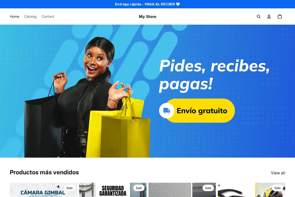 My Store homepage screenshot