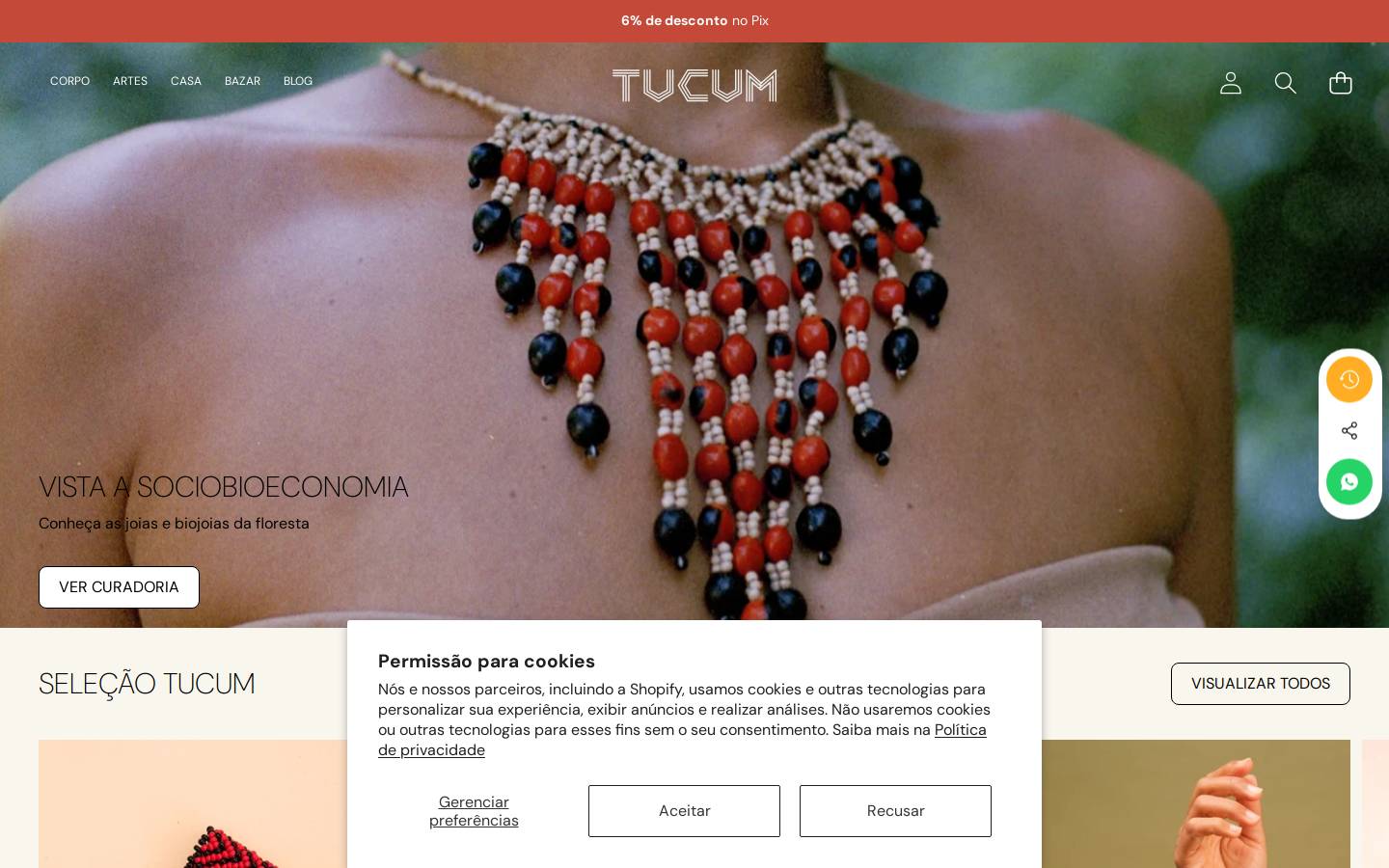 tucumbrasil.com homepage screenshot