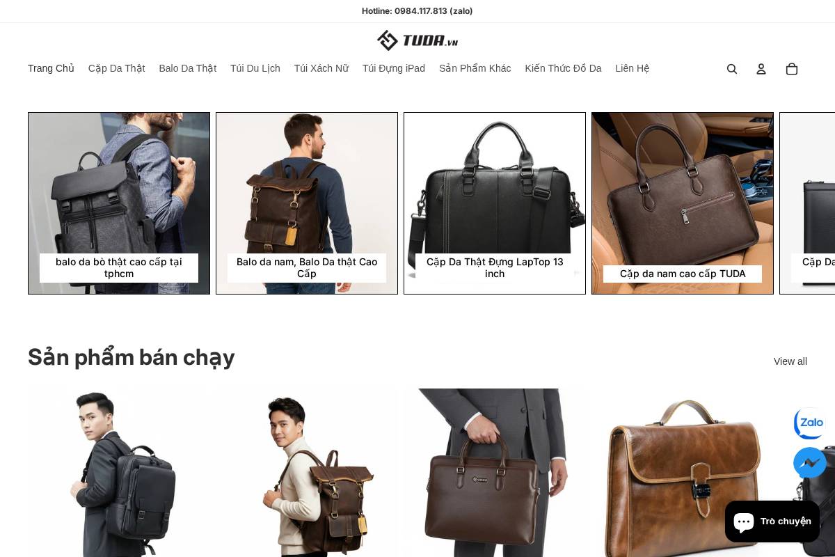 tuda.vn homepage screenshot