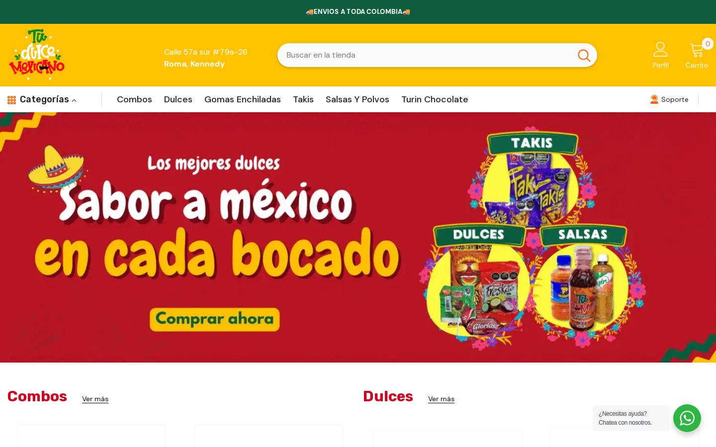 tudulcemexicano.com homepage screenshot