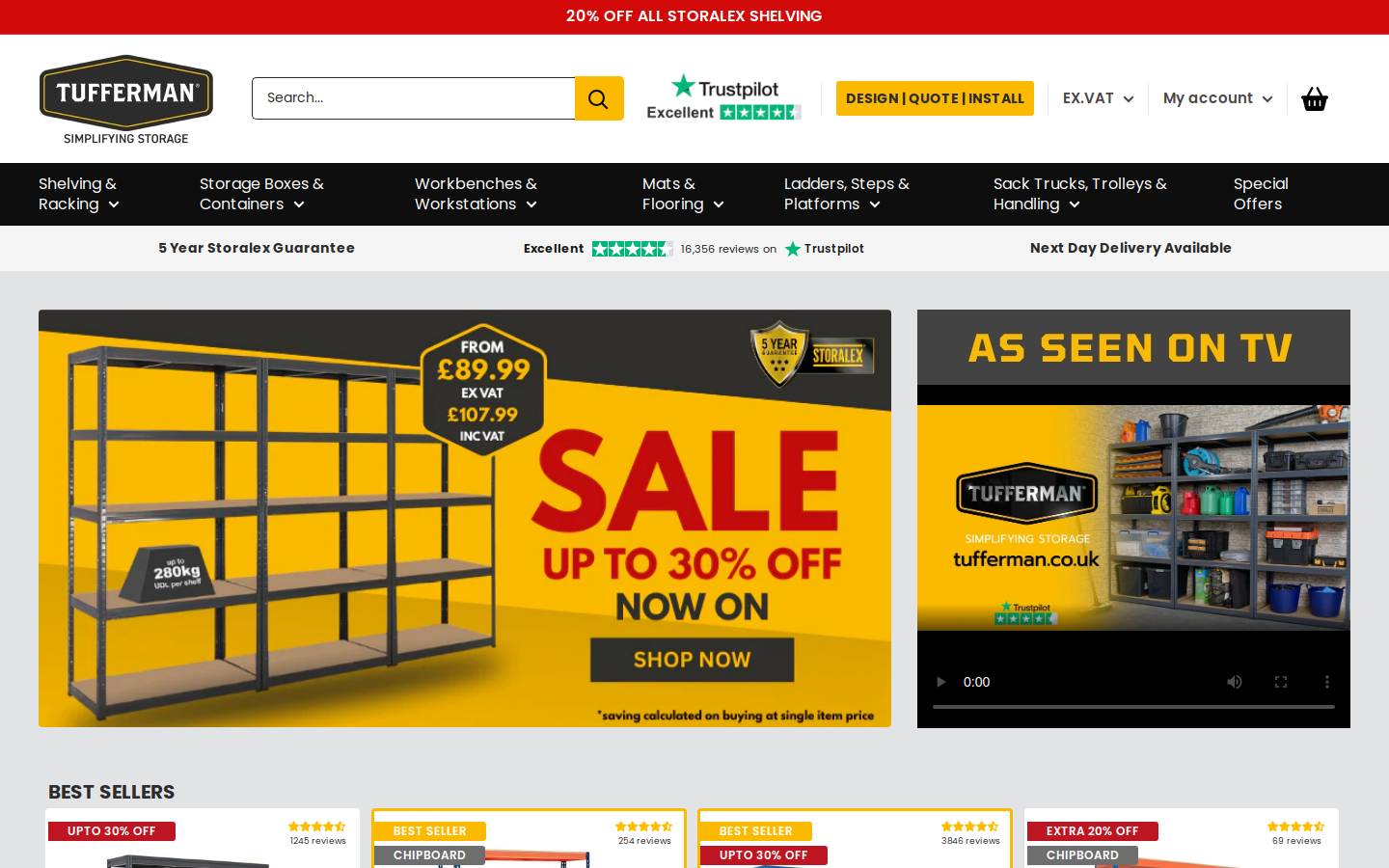 Tufferman homepage screenshot