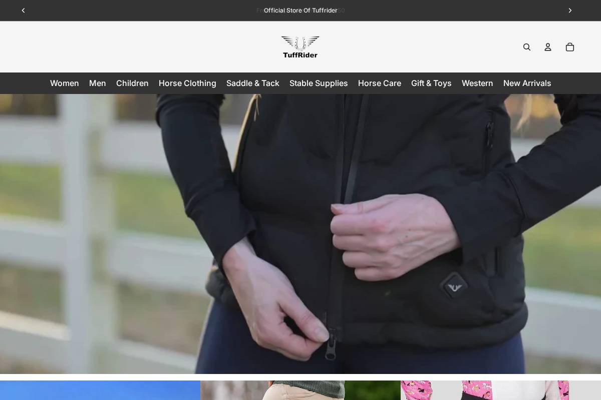 tuffrider.com homepage screenshot
