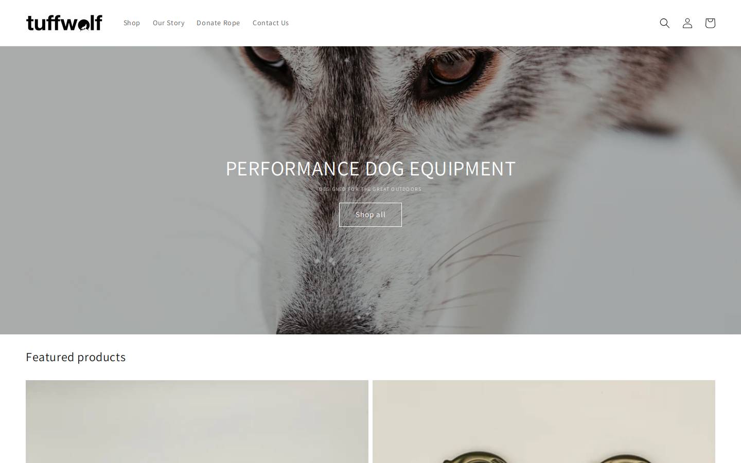 tuffwolf.com homepage screenshot