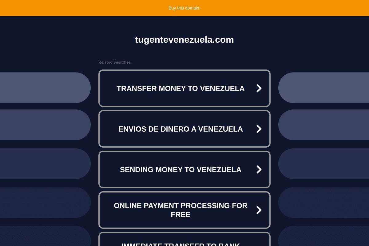tugentevenezuela.com homepage screenshot