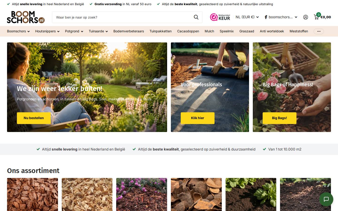 Tuinaarde homepage screenshot