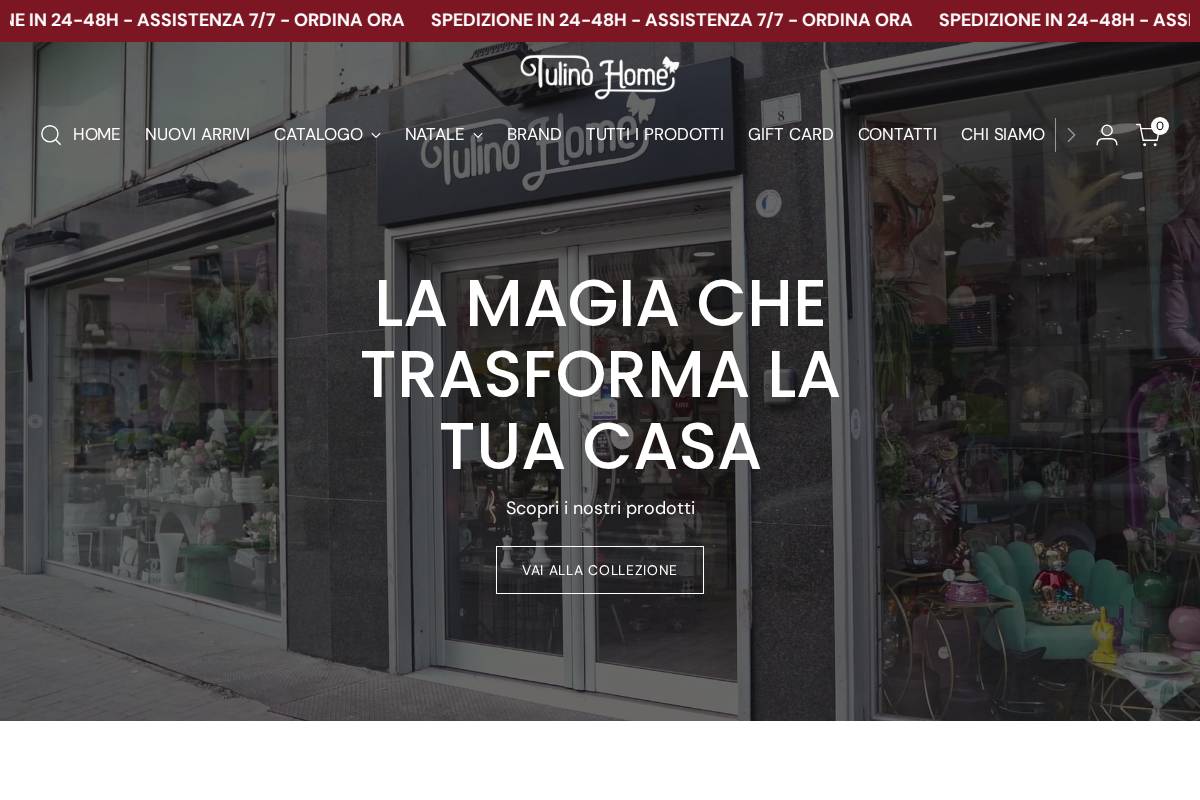 Tulinohome homepage screenshot