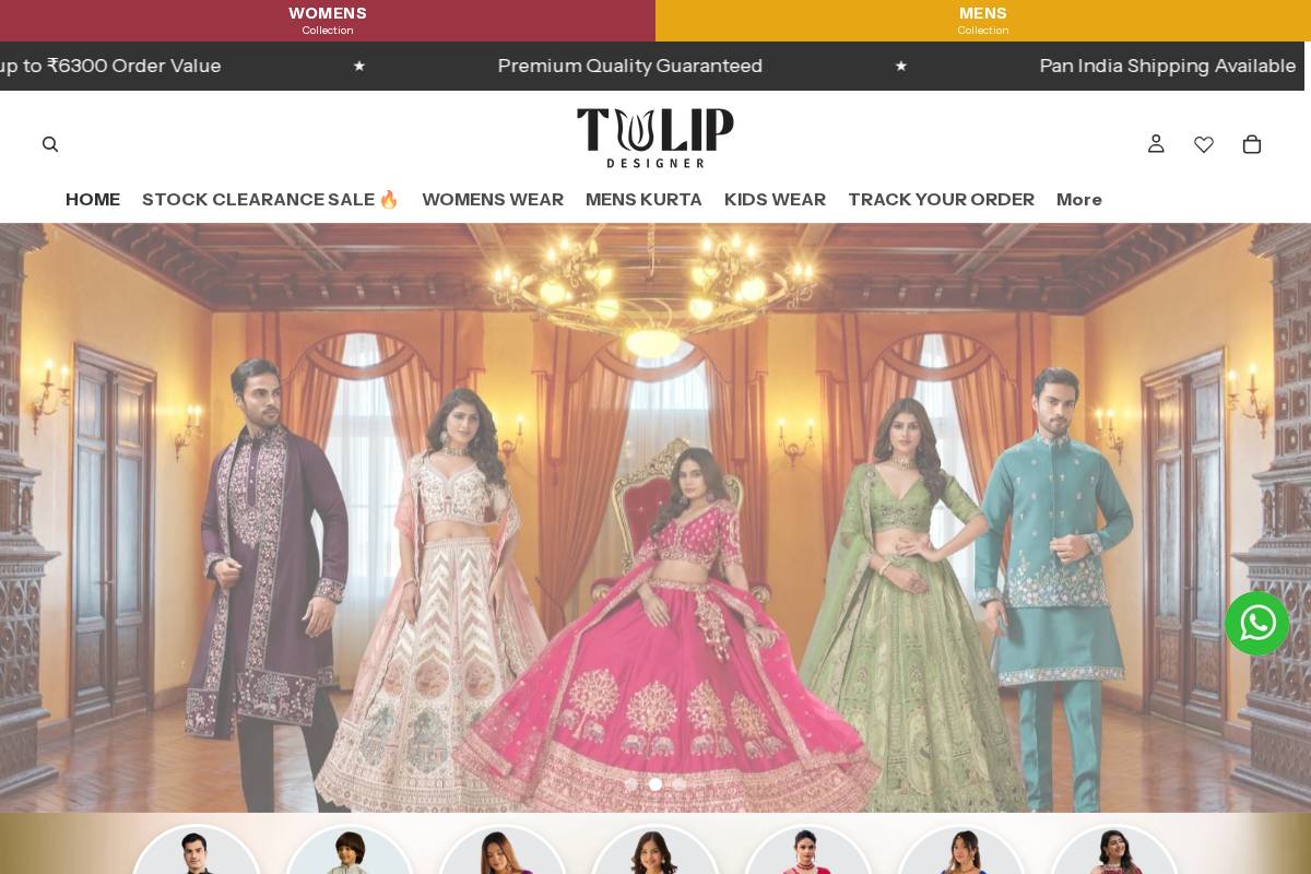 Tulipdesigner homepage screenshot