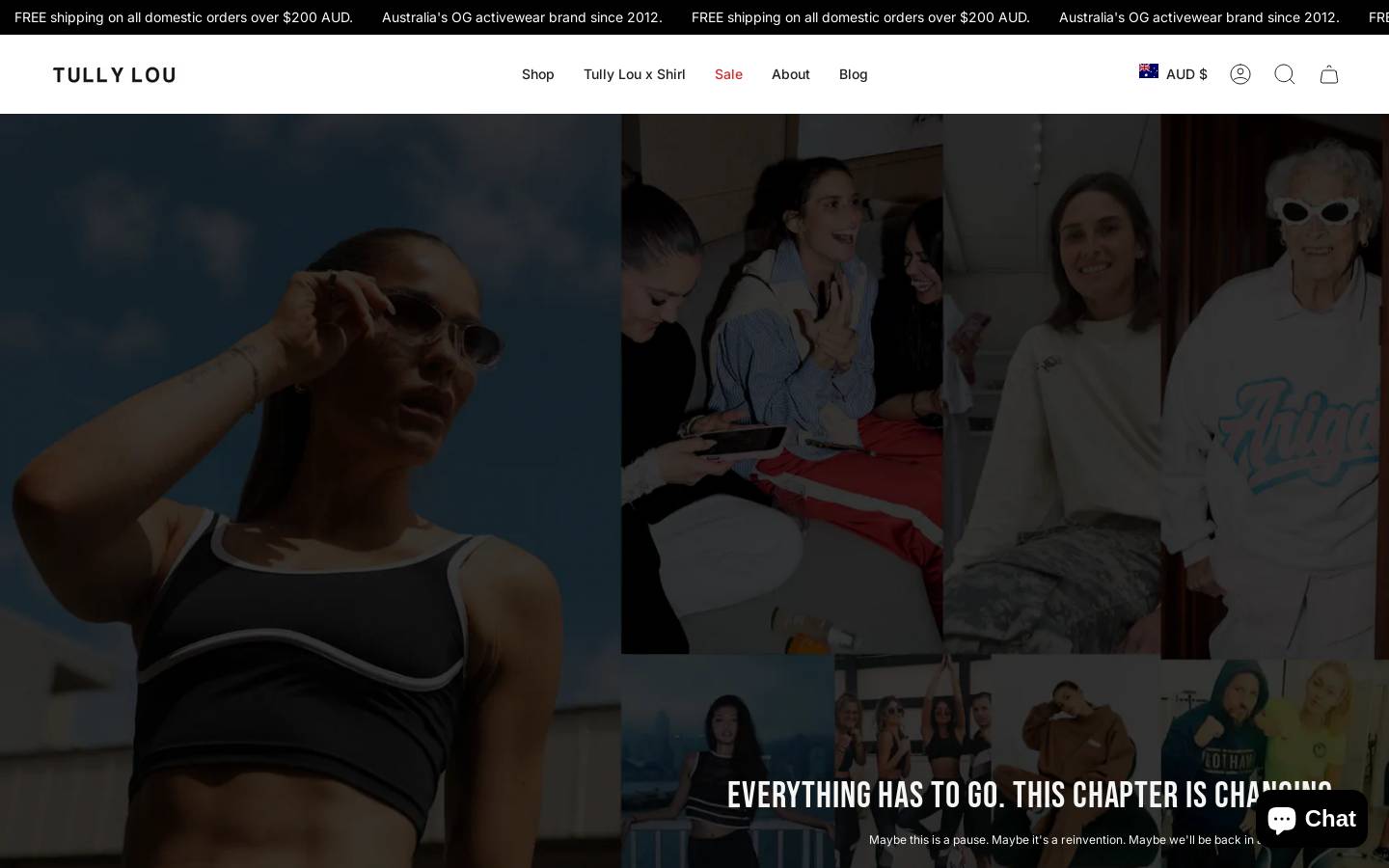 tullylou.com homepage screenshot