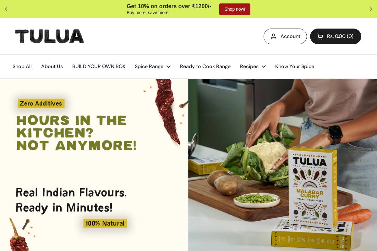 tulua.shop homepage screenshot