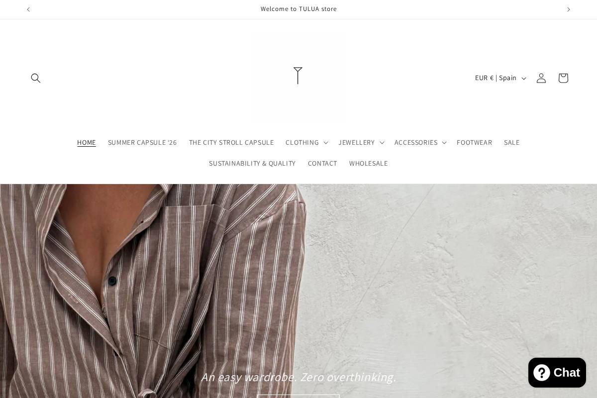 tulua.store homepage screenshot