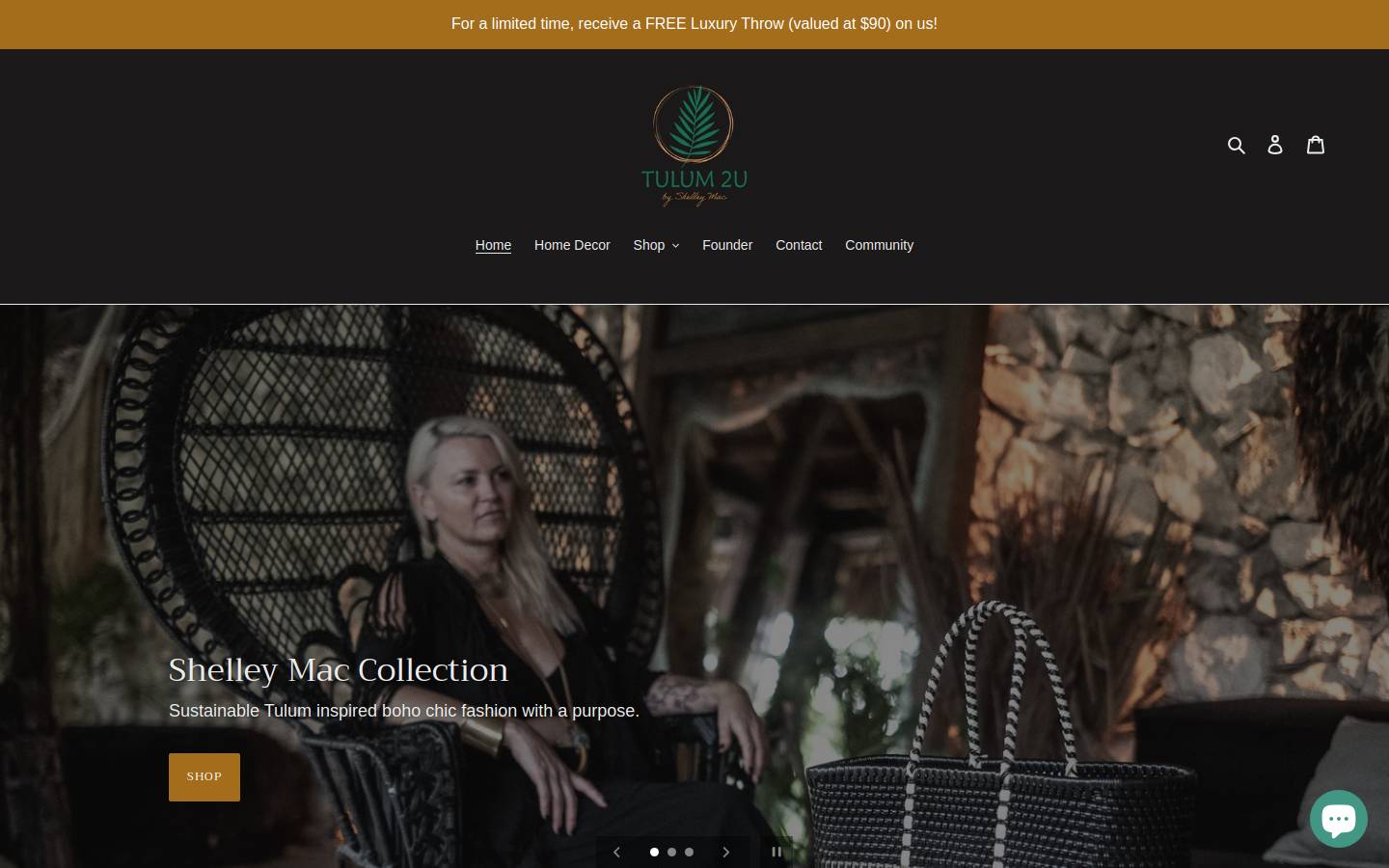 tulum2u.com homepage screenshot
