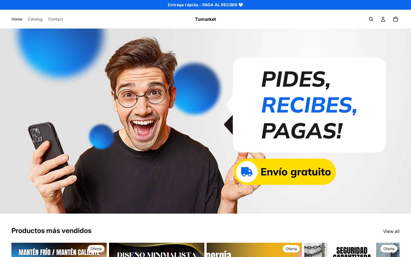 tumarket-rd.com homepage screenshot