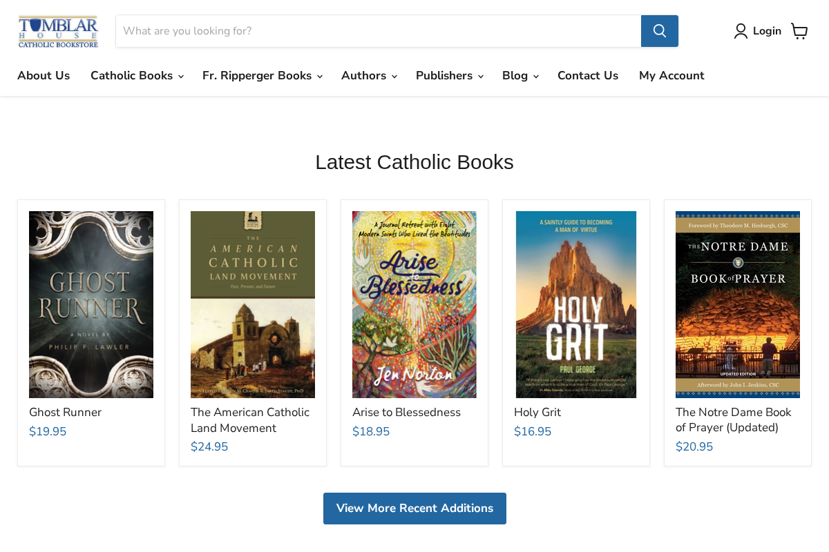 Tumblar House Books homepage screenshot