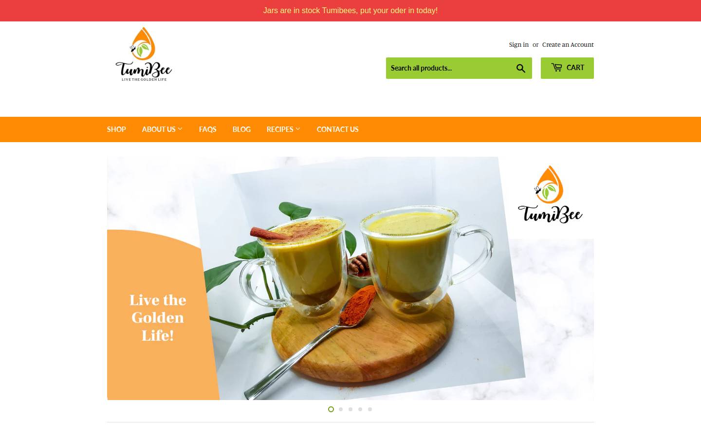 tumibee.com homepage screenshot