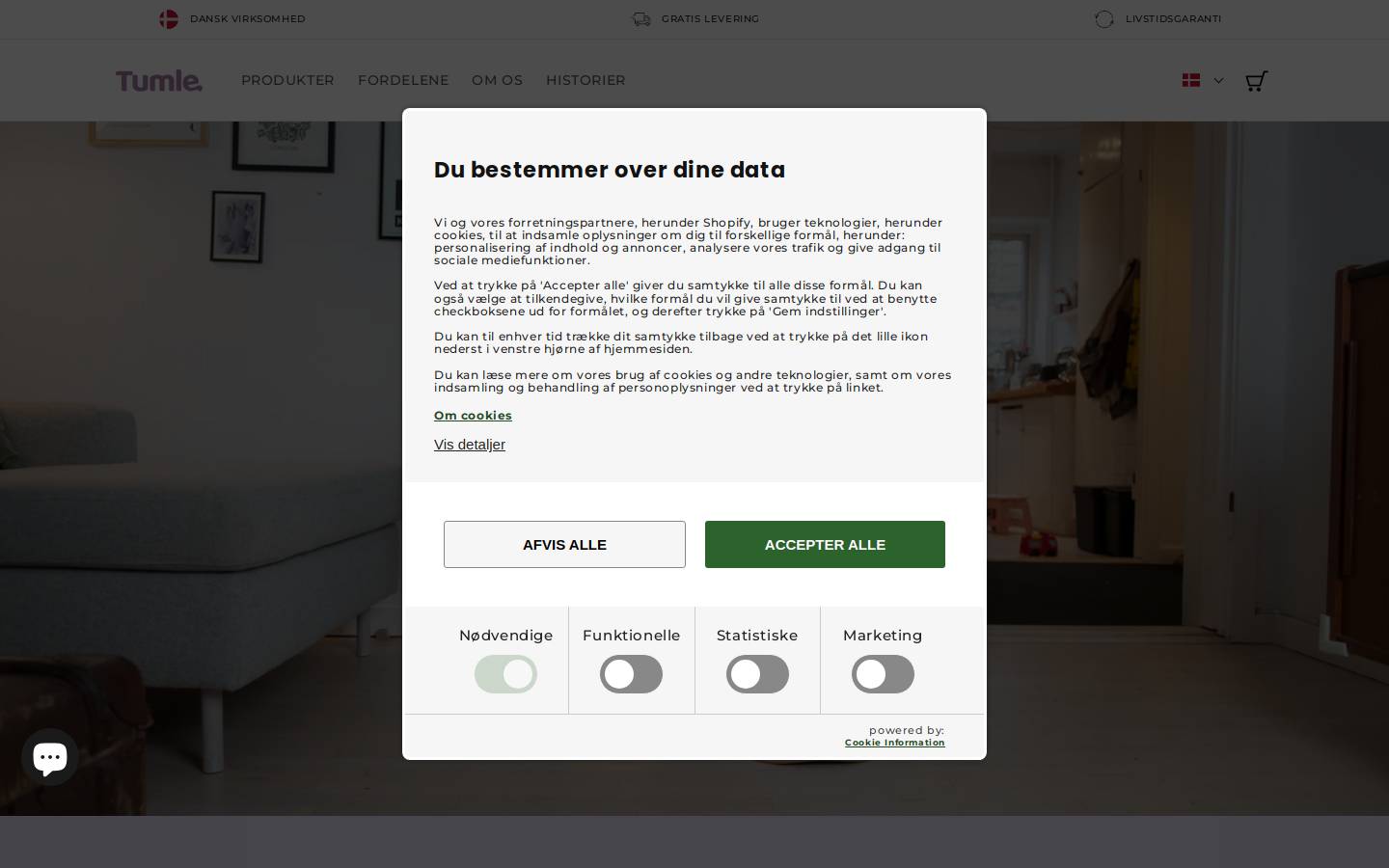 TUMLE homepage screenshot