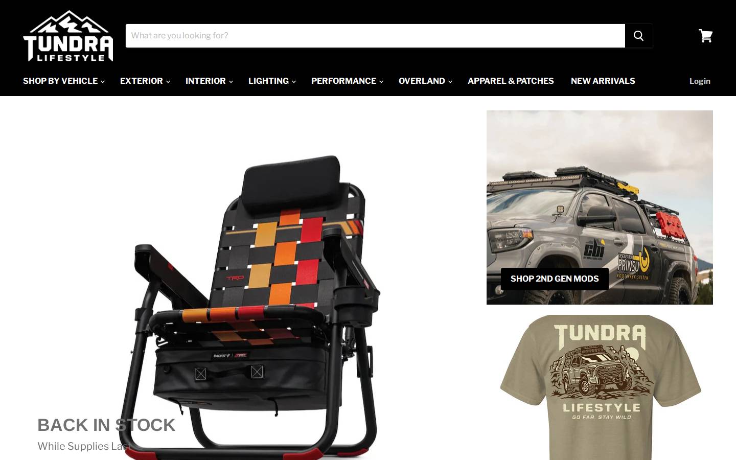 tundralifestyle.com homepage screenshot