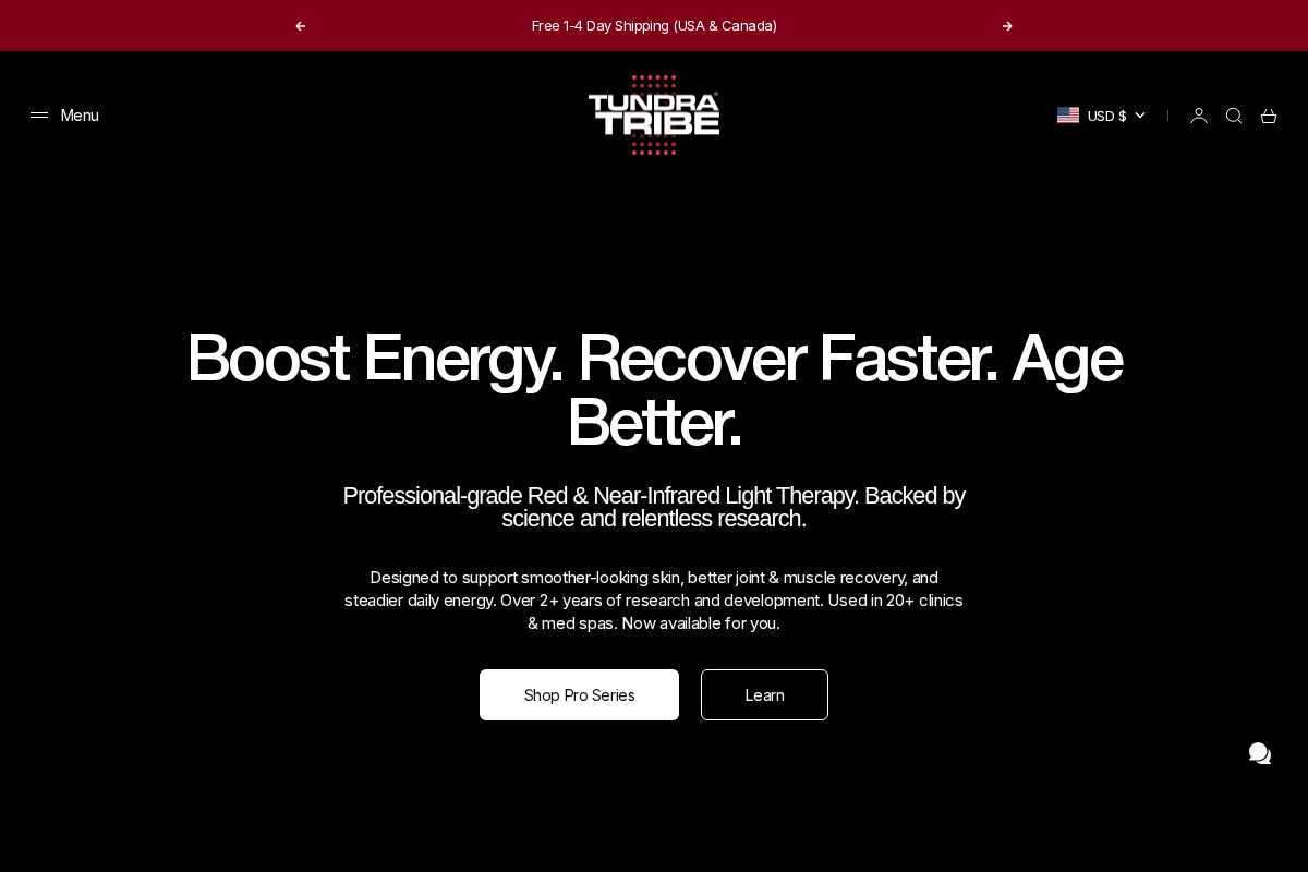 Tundra Tribe homepage screenshot