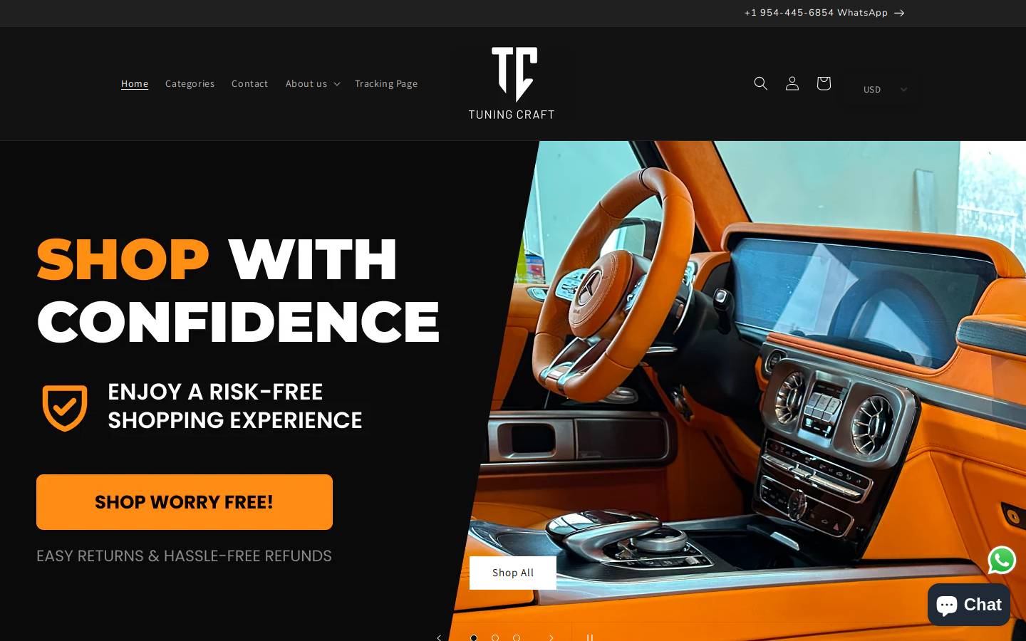 tuningcraft.com homepage screenshot